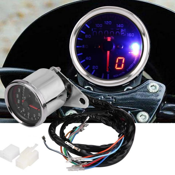 Universal Motorcycle Odometer Speedometer Tachometer Speedo Gauge LED Light Universal Motorcycle Odometer Speedometer Tachometer Speedo Gauge LED Light